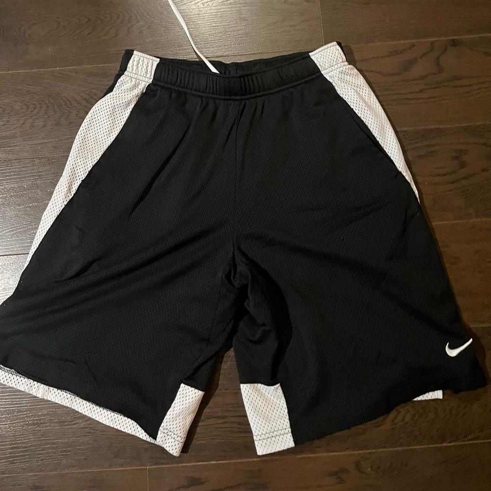 Black and White nike basketball shorts